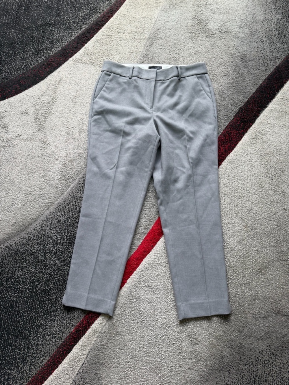 Talbots Gray Curvy Hampshire Ankle Pants